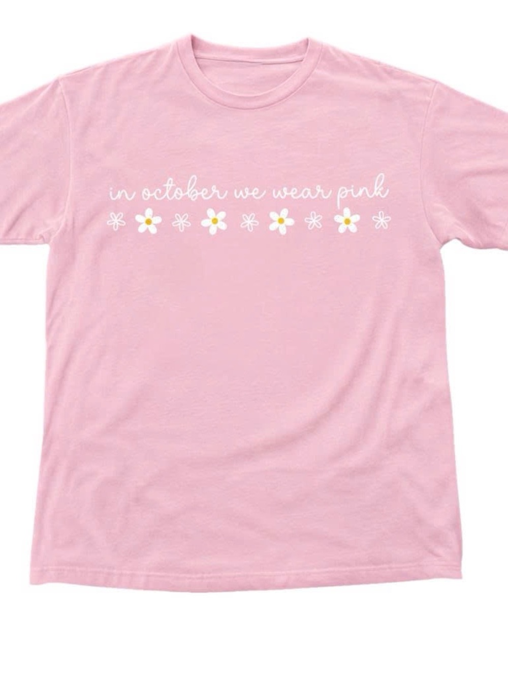 Pink Girls' 'In October We Wear Pink' Graphic Tee
